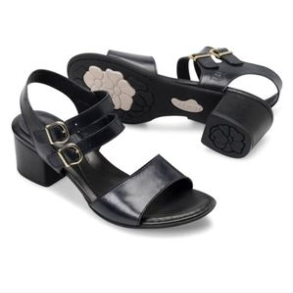 Born Malang Ankle Black Leather Women's 7 M Sandals